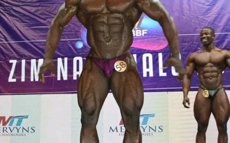 Epworth Community Champion - Gideon Teguru - Zimbabwe National Senior Men Body Building Overall Winner