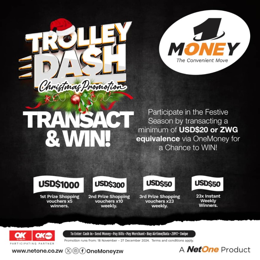 Netone Rewards Digital Transactions With Trolley Dash From Minimum of USD$20 Transfer